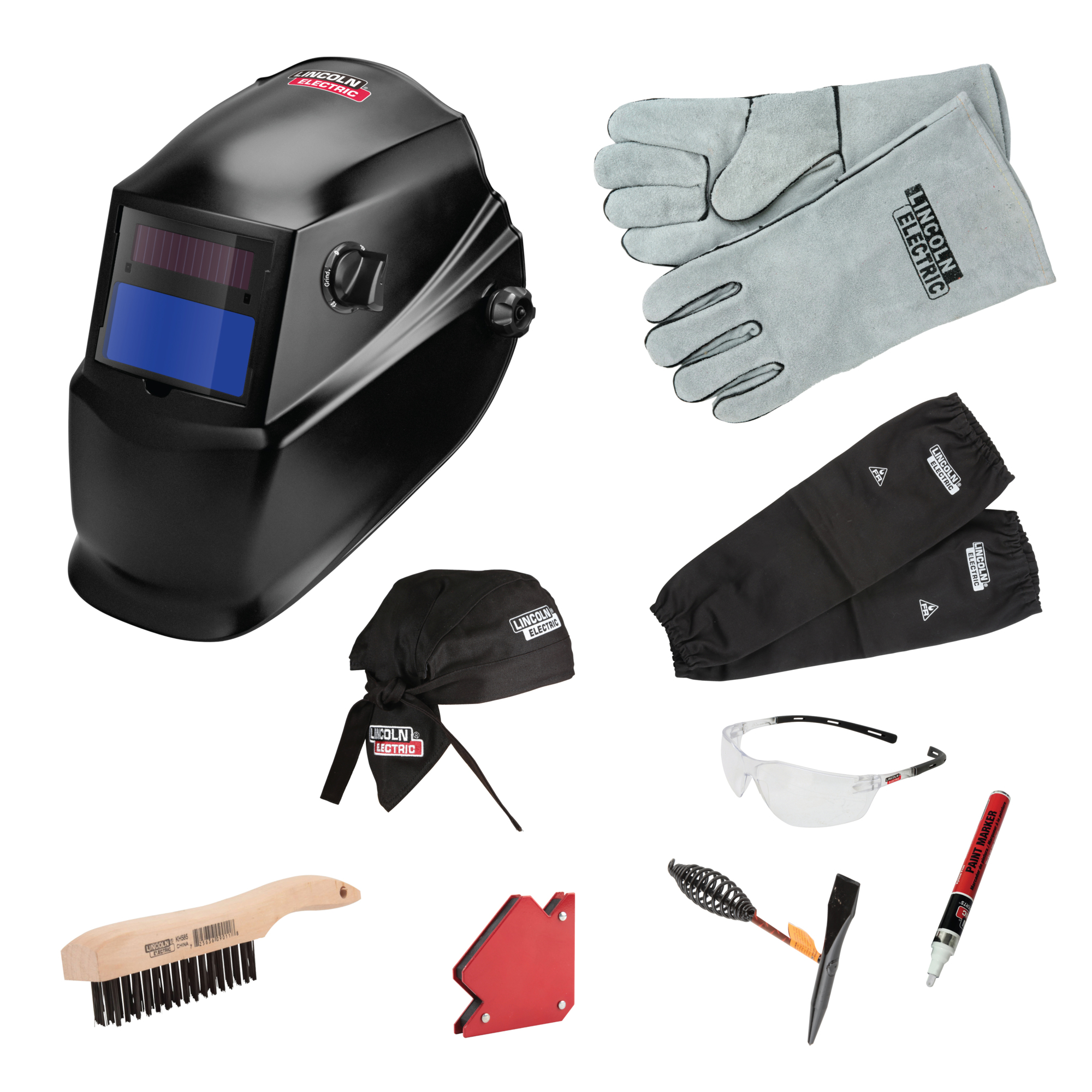Lincoln Electric Auto-Darkening Welding Helmet Kit, Matte Black Model# K5620-1